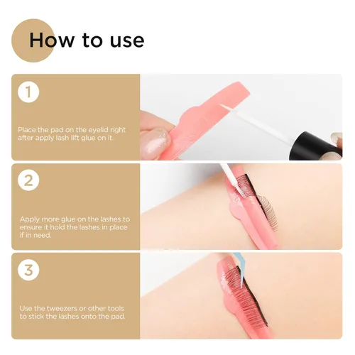 Vista 4 de LASHVIEW Pegamento para levantar pestañas, 2 unidades, adhesivo permanente para pestañas, sin irritación e inodoro, 0.2 fl oz*2