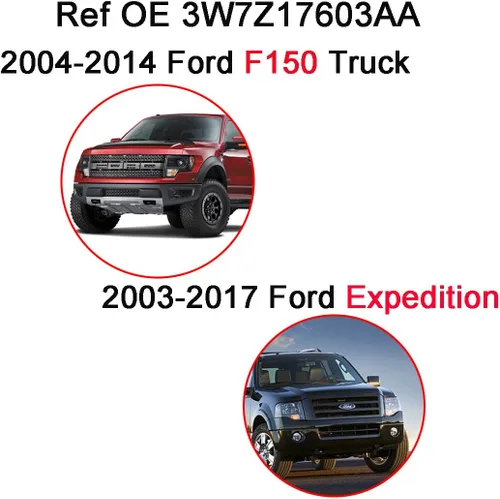 Vista 4 de 3W7Z17603AA para GM Ford 04-14 F150 TRUCK, 09-17 Flex SUV Reemplazo directo ajustable de un solo agujero limpiaparabrisas limpiaparabrisas