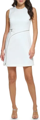 Vista 4 de DKNY Vestido tubo de buceo con detalle de cremallera para mujer