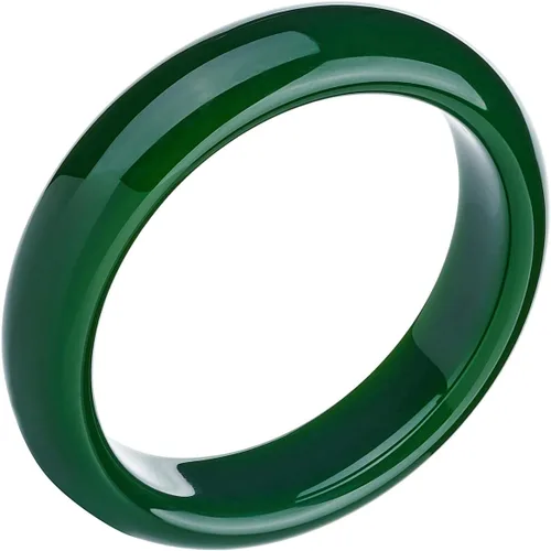 Vista 3 de Pulsera de brazalete de jade XiskCan para mujer, regalos de buena suerte con caja de joyería, OUT