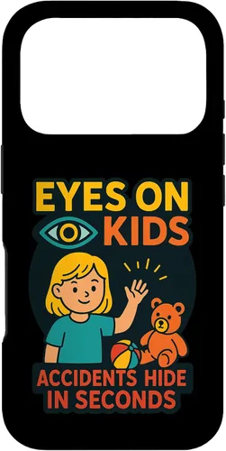 Vista 30 de Eyes on Kids Child Safety Gift for Moms, Granny, Grandad Case for iPhone 16