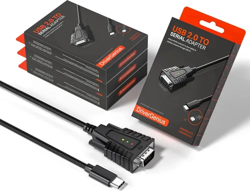 Vista 8 de SerialEdgeX Adaptador USB-C a Serial RS232 Indicadores de estado de 3 LED, 1 paquete Full-Pin RS232 Connectivity with Signal Support For Device
