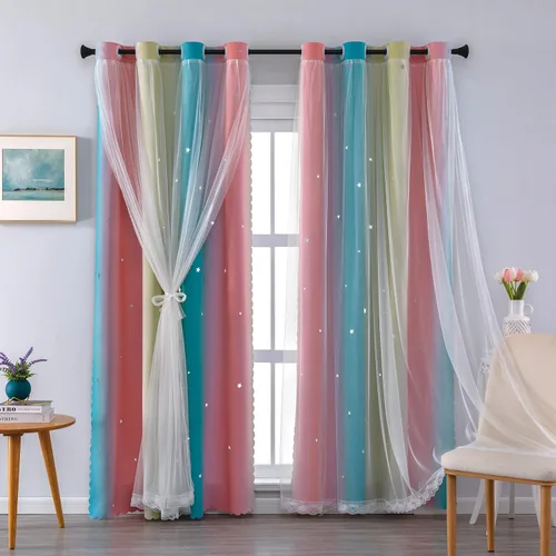 Vista 103 de XiDi - Cortinas para decoración de dormitorio Beige34/54/1