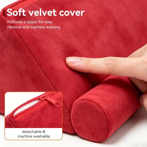 Vista 6 de Cyrank Soporte de almohada para tableta de múltiples ángulos, soporte suave para tableta, soporte para escritorio de regazo, cama, cómoda visión