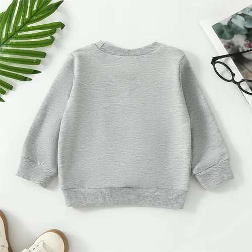 Vista 3 de DOSYZTO Sudadera básica de manga larga con volantes para bebé y niña, suéter básico de gran tamaño, ropa de otoño