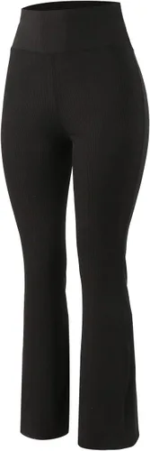 Vista 5 de Falre - Leggings para mujer, pantalones de yoga de cintura alta, pantalones de entrenamiento, corte de bota, pantalones de vestir acampanados