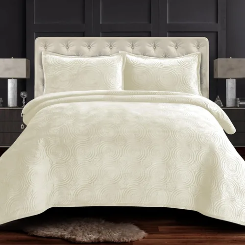 Vista 12 de Tribeca Living Juego de edredón de terciopelo de gran tamaño individual, ropa de cama de terciopelo suave de 260 GSM para una comodidad lujosa, Negro