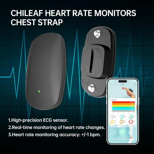 Vista 9 de Heart Rate Monitor Chest Strap Bluetooth ANT+ IP67 Waterproof