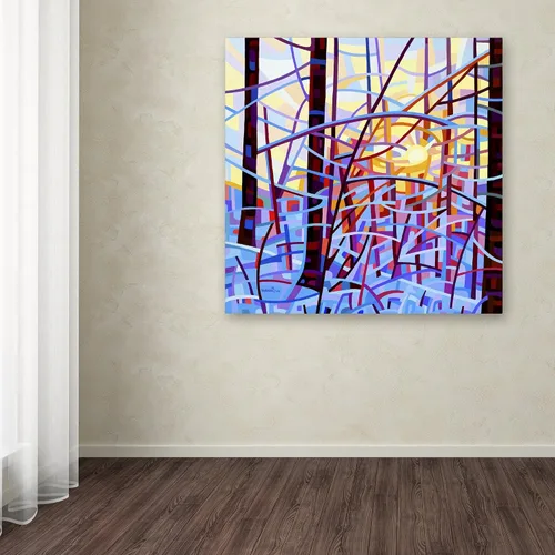 Vista 3 de Trademark Fine Art Sunrise by Mandy Budan - Colgante de pared, 14 x 14 pulgadas