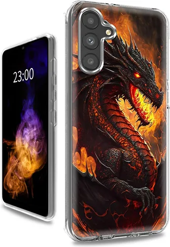 Vista 11 de Funda transparente para Samsung A15 5G de 6.5 pulgadas, doble capa protectora a prueba de golpes de PC transparente de silicona suave