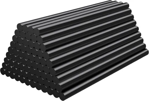 Vista 25 de ENPOINT Barras de pegamento caliente negras mini, 0.276 x 7.874 in de largo para manualidades, paquete de 36 barras de pegamento adhesivas de tela