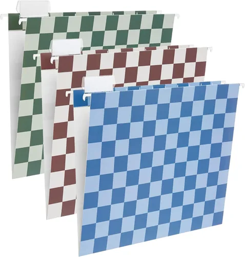 Vista 16 de Y YOMA Paquete de 6 carpetas decorativas colgantes tamaño carta, diseño de mármol, bonitas carpetas colgantes para archivadores, oficina, hogar