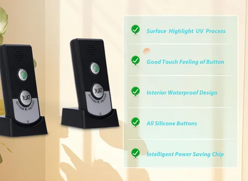 Vista 6 de Intercomunicador de voz de 2 vías, unidad de intercomunicador, Intercomunicador inalámbrico impermeable, Chip de ahorro de energía inteligente