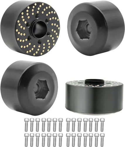 Vista 11 de 4 pesos de rueda de latón, adaptador de cubo hexagonal de rueda de latón 1/10 para llantas Beadlock de 1.9 pulgadas/2.2 pulgadas para llantas