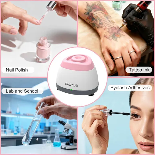 Vista 7 de Mezclador Vortex 3500rpm, Agitador de Esmalte de Uñas, Agitador de Pegamento y Mezclador de Pintura para Esmalte en Gel, Pinturas Acrílicas