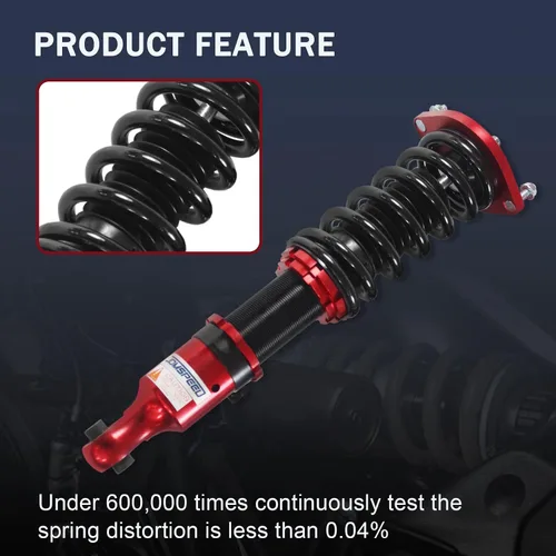 Vista 7 de JDMSPEED Nuevo Coilover completo Struts Amortiguadores Kit Suspensión Kit Rojo Reemplazo Para Mazda Miata 1989-2005