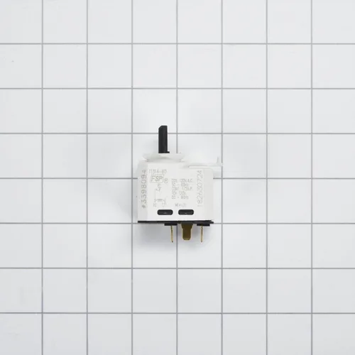 Vista 2 de Whirlpool WP3398094 - Interruptor de empuje a arranque para secadora OEM