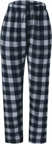 Vista 6 de Pantalones de pijama de forro polar suave para mujer, pantalones de pijama gruesos y cálidos de invierno, pantalones de pijama sueltos para el hogar