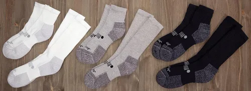 Vista 4 de Jeep Men's Classic Cotton Socks - 3 Pair Pack - Moisture Wicking and Cushioned Comfort