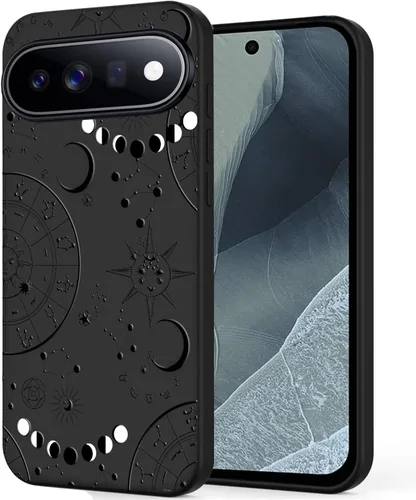 Vista 24 de Unov Funda para Pixel 11 Pro XL, color negro, Dinosaur Land