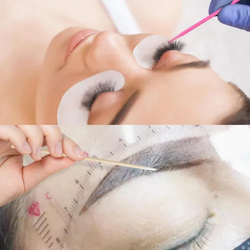 Vista 3 de Brochas micro aplicadoras y hisopos de algodón de microblading – Suministros de belleza de precisión para extensiones de pestañas, maquillaje