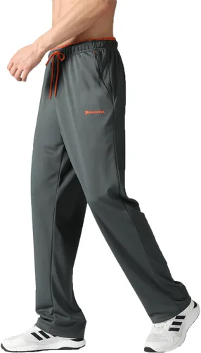 Vista 55 de Pantalones deportivos para hombre con bolsillos con cremallera, pantalones deportivos ligeros, pantalones de entrenamiento holgados atléticos