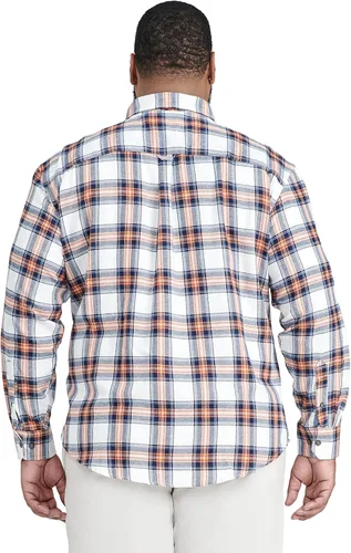 Vista 2 de IZOD Camisa de franela de manga larga con botones elásticos para hombre Big & Tall Advantage Performance