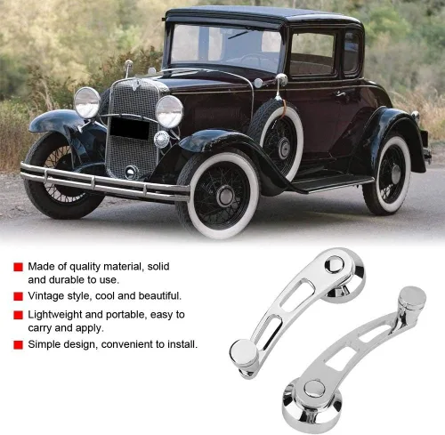 Vista 5 de Qiilu Mango pequeño para tornillo hexagonal, 2 piezas de manivela para ventana de coche, accesorio para mayores