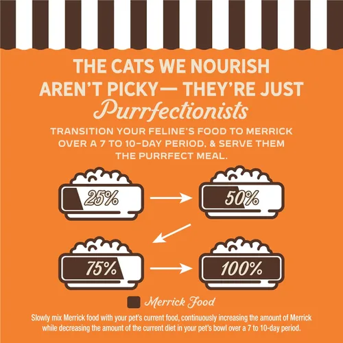 Vista 9 de Merrick Purrfect Bistro - Alimento húmedo para gatos adultos, sabor a paté enlatado suave, sin granos, receta de pollo con alto contenido