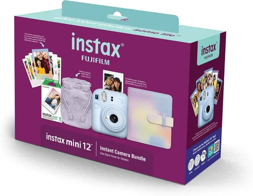 Vista 2 de INSTAX Mini 12 Azul Paquete Festivo 2024