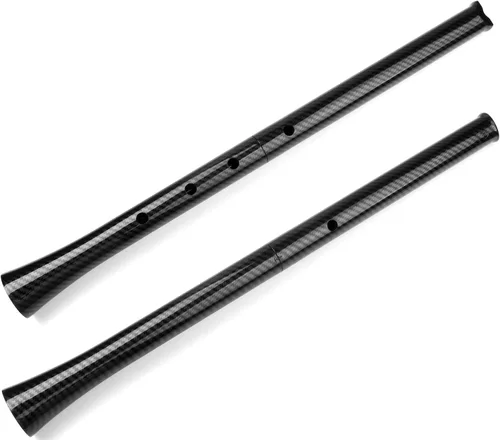 Vista 2 de Instrumento musical tradicional de fibra de carbono effct D clave 5 agujero 1,8 Shakuhachi con caja