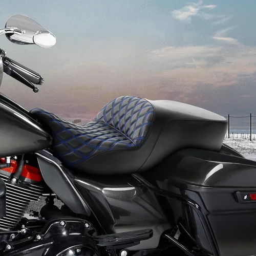 Vista 2 de Asiento de pasajero para Harley Touring Road King Glide 09-23