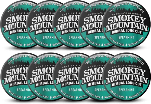 Vista 16 de Smokey Mountain Rapé a Base de Hierbas de Corte Largo – Melocotón – Caja de 10 Latas - Rapé Libre de Tabaco y Nicotina