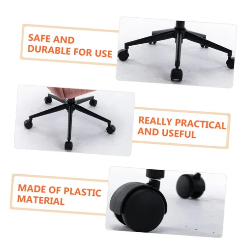 Vista 6 de ABOOFAN 8 ruedas giratorias para silla de escritorio, ruedas para silla de escritorio, ruedas pequeñas, ruedas de tronco, ruedas de banco