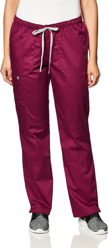 Vista 23 de WonderWink, pantalones elásticos resistentes para mujer de Wonderwork, talla petite plus Negro