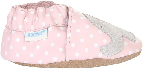 Vista 4 de Robeez Zapatos de cuna antideslizantes para bebés y niñas pequeñas de 0 a 24 meses