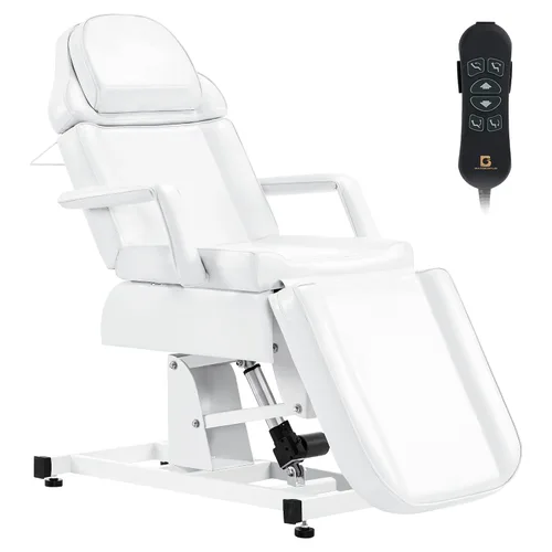 Vista 11 de BarberPub Cama facial totalmente eléctrica con 3 motores para esteticista, silla de tatuaje eléctrica para cliente, cama facial para esteticista