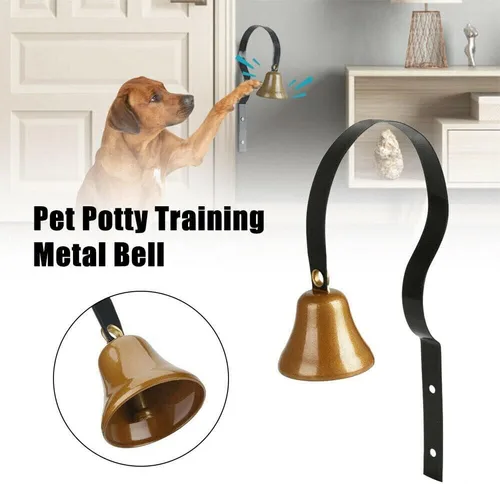 Vista 7 de Shop Keepers Bell, timbre de metal antiguo montado en la pared, timbre de metal para entrenamiento de perros, decoración del hogar, 1.6 pulgadas