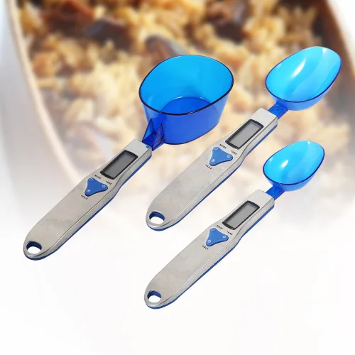 Vista 5 de Báscula digital para cocina, báscula electrónica de cuchara digital precisa, para cocina, laboratorio, industria, peso 500/0.00 oz, herramienta