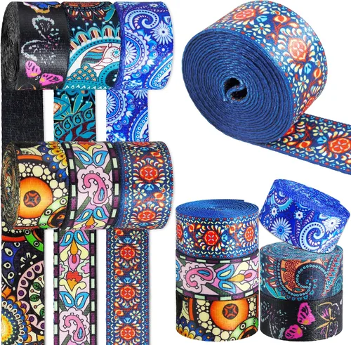Vista 12 de 6 Rollos Cinturón de Nylon de 1.5 Pulgadas con Flecha Correas de Nylon Correas para Bolso Correas para Mochila Cinturón de Nylon para Cinturón