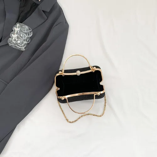 Vista 7 de Bolso de mano de noche para mujer, bolsos formales brillantes de noche, bolso de mano para boda, cóctel, graduación, fiesta, bolsa de noche