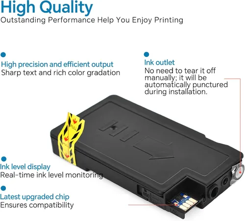 Vista 7 de Paquete de 5 cartuchos de tinta 950XL 951XL compatibles con HP 950 951 cartuchos de tinta para impresoras HP OfficeJet Pro 8600 8610 8620 8100 8630