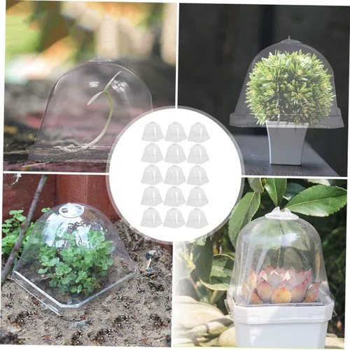 Vista 7 de MERRYHAPY Cubiertas de campana de cúpula de plantas de material resistente fabricado para jardinería y protección de invierno