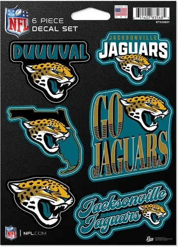 Vista 20 de Rico Industries NFL Football - Juego de calcomanías (6 unidades)