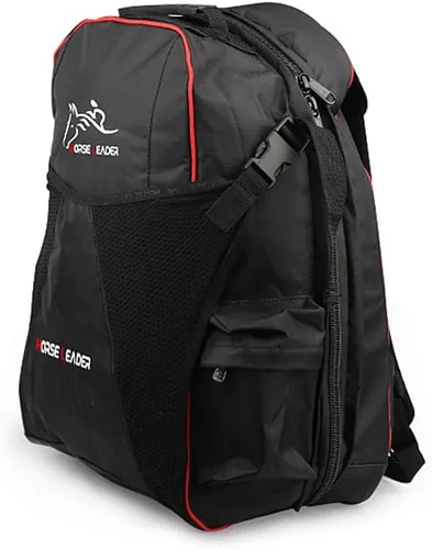 Vista 4 de Bolsa profesional para botas de equitación, bolsa de casco, mochila ecuestre unisex, bota inglesa para llevar todas las bolsas con compartimento