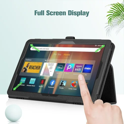 Vista 8 de Fintie - Funda de piel sintética con función atril para Amazon Fire HD 8 y Fire HD 8 Plus (10ª generación, versión 2020), color negro