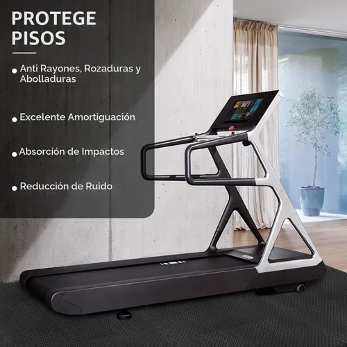 Vista 4 de BEAUTYOVO Tapete de ejercicio tipo rompecabezas con 12/24/48 baldosas de espuma entrelazadas para gimnasio, baldosas de espuma EVA de 24'' x 24