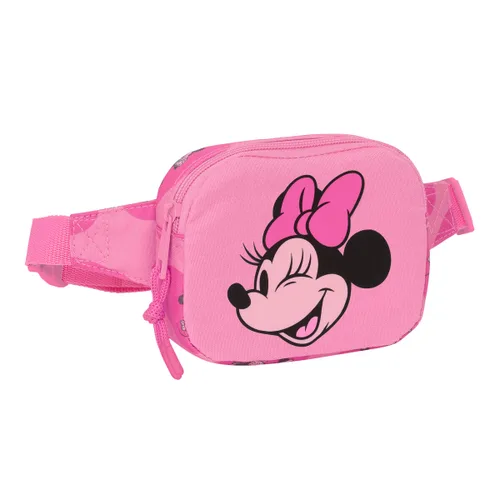 Vista 2 de Riñonera Minnie Mouse Loving Rosa 14 x 11 x 4 cm