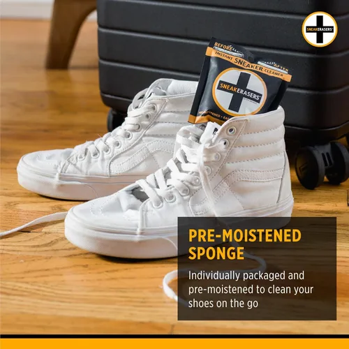Vista 5 de SneakERASERS Instant Sneaker Cleaner Sponge, Effective Shoe Cleaning for White Sneakers, Tennis Shoes