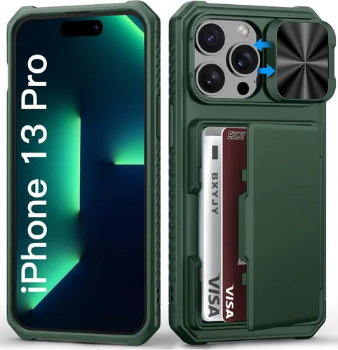 Vista 39 de BXYJY Funda tipo cartera para iPhone 15 Pro, tarjetero (4-5 tarjetas)
